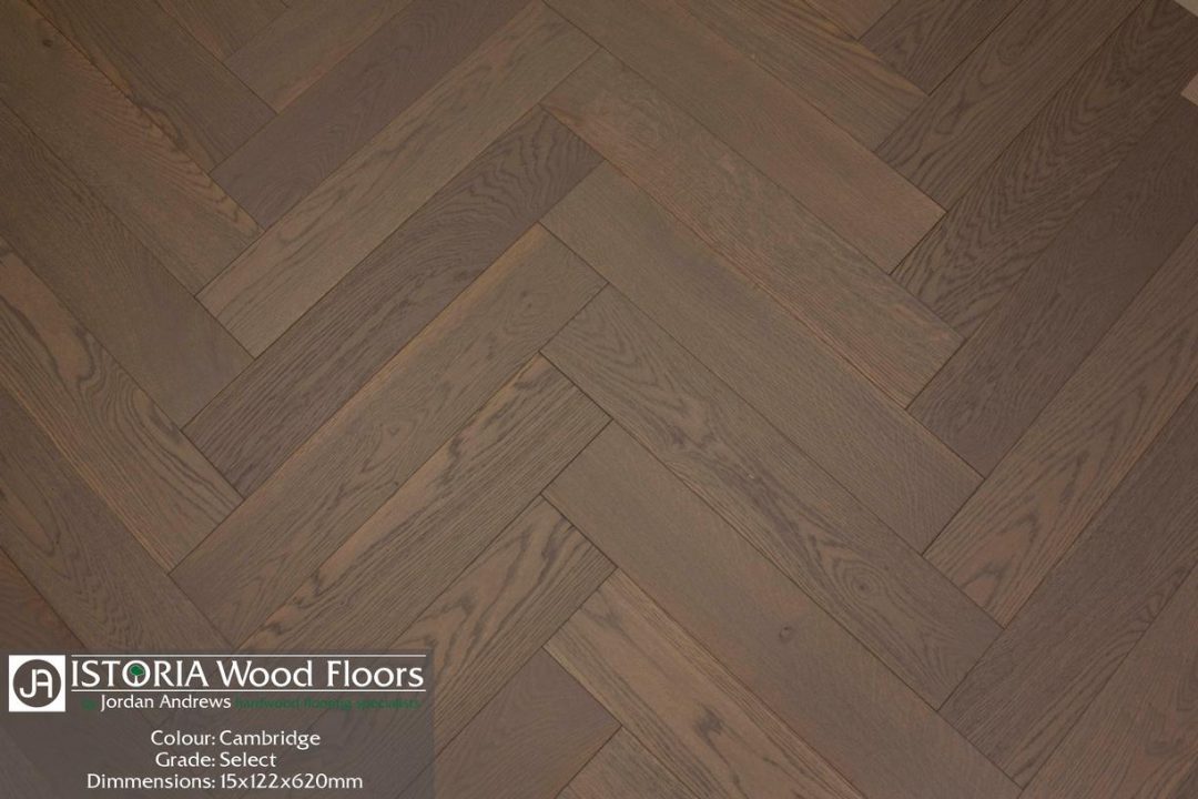 Cambridge Herringbone Istoria Bespoke Engineered Oak Wood Flooring by Jordan Andrews