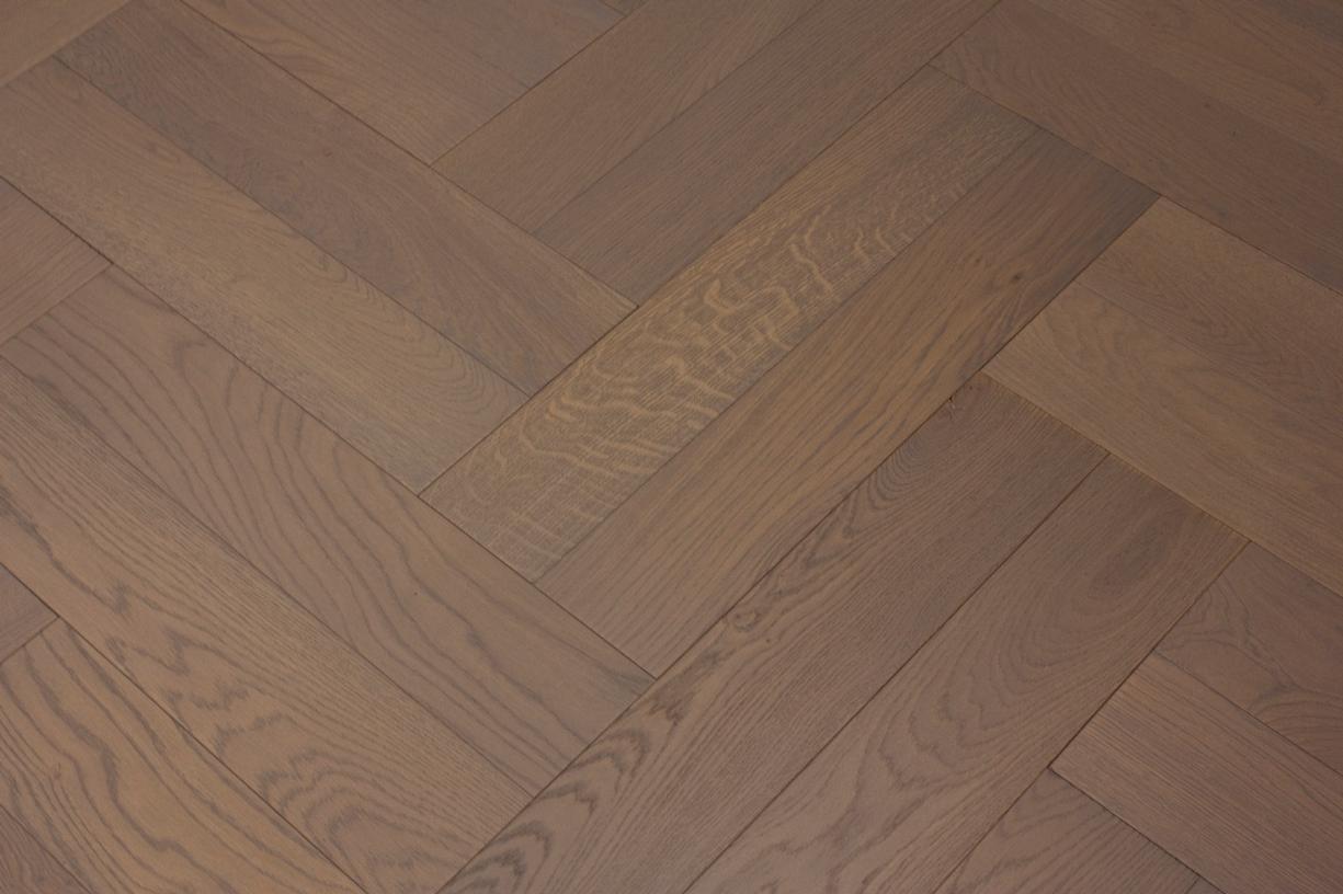 Graphite Grey Brushed Herringbone