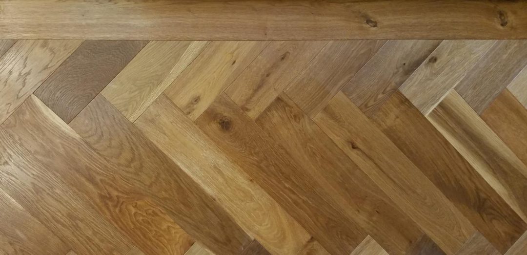 Clear Oil Oak Herringbone Istoria Bespoke Engineered Wood Flooring by Jordan Andrews