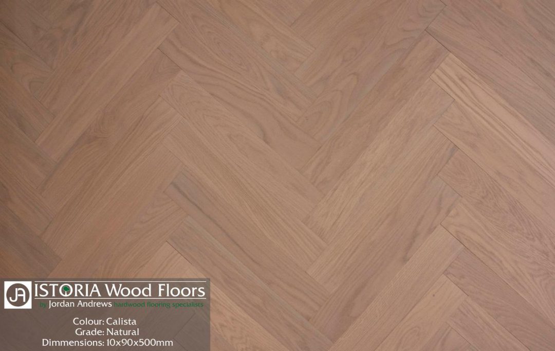 Calista Herringbone Istoria Bespoke Engineered Oak Wood Flooring by Jordan Andrews