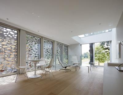 Istoria Bespoke Pale Oak for Horden Cherry Lee Architects Engineered Wood Flooring in Living Room by Jordan Andrews