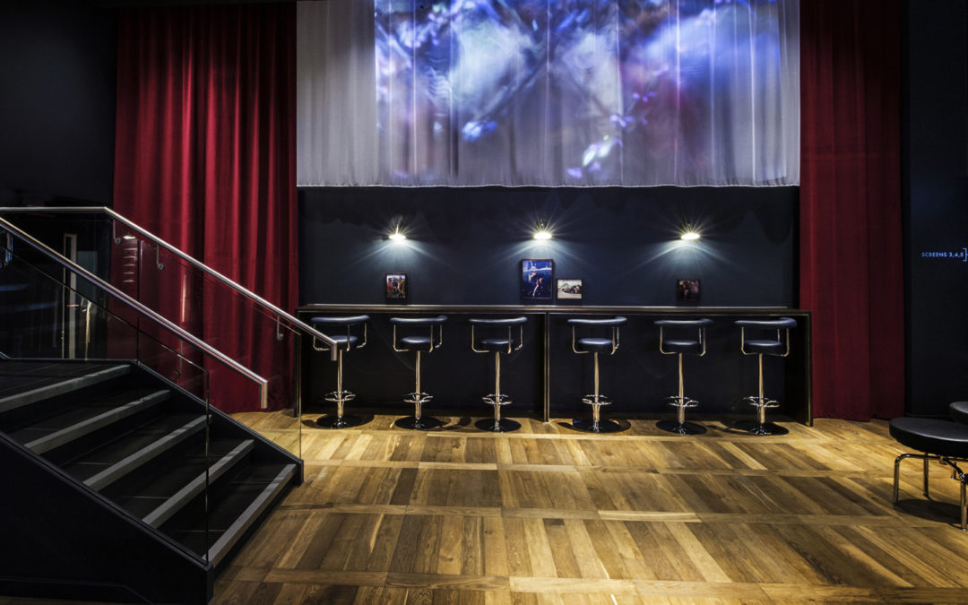 ISTORIA BESPOKE CLEAR MATT SMOKED AND BRUSHED PARQUET AT CURZON CINEMA VICTORIA