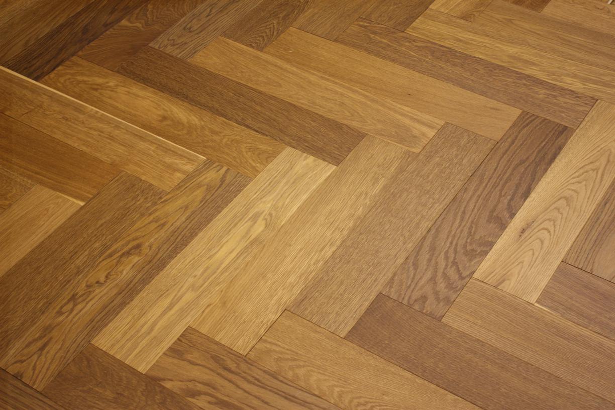 Honey Oak Herringbone