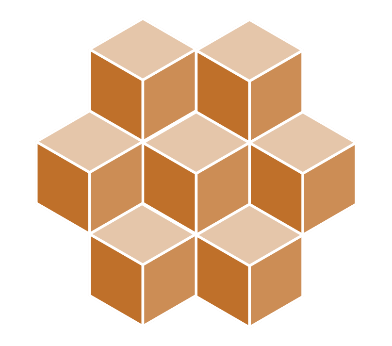 Cube Parquet Pattern Istoria Bespoke Engineered Oak Wood Flooring by Jordan Andrews