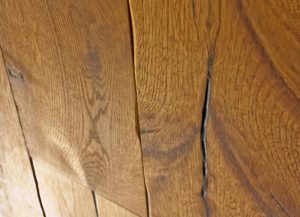 Vintage Smokey Mountain Distressed Surface Cracks Natural Rustic Textured Istoria Bespoke Engineered Oak Wood Flooring by Jordan Andrews