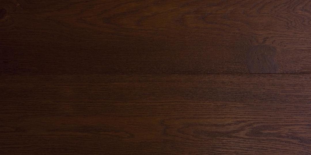 Century Dark Red Brushed Grain Textured Engineered Oak Istoria Bespoke Wood Flooring by Jordan Andrews