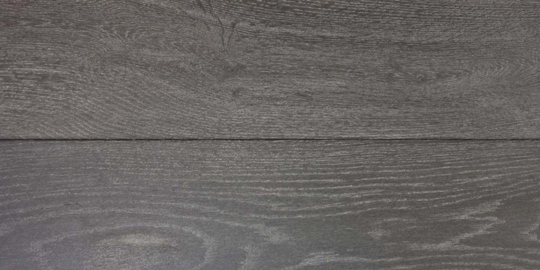 Strand Black Grey Silver Grain Brushed Textured Dark Engineered Oak Istoria Bespoke Wood Flooring by Jordan Andrews