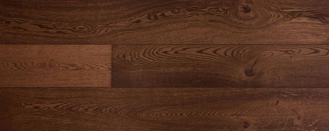 Istoria Bespoke Cardiff Brushed Brown Engineered Oak Wood Flooring by Jordan Andrews mid brown wood flooring