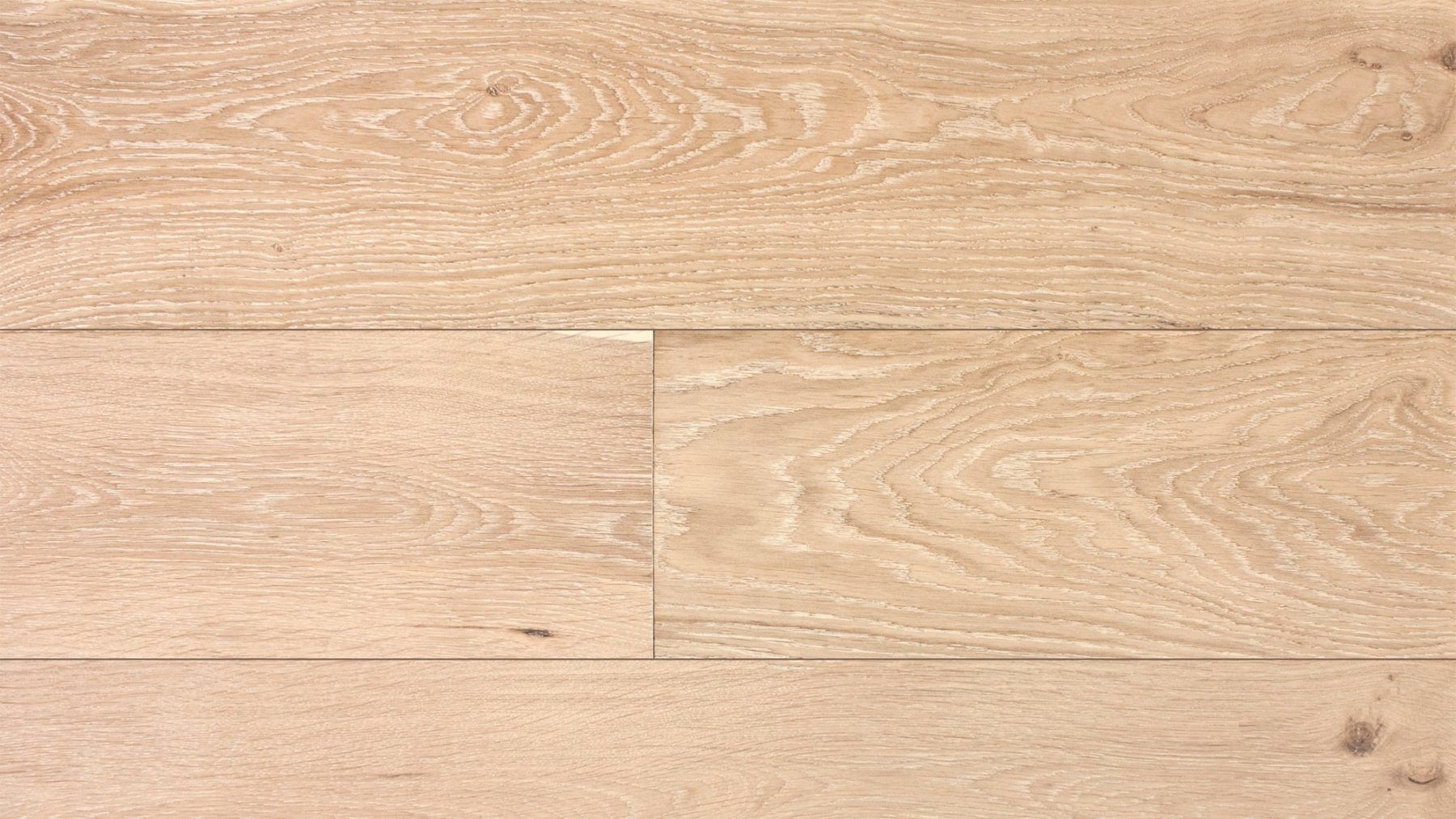 Istoria Bespoke Oyster Brushed textured engineered oak wood flooring with a white grain.