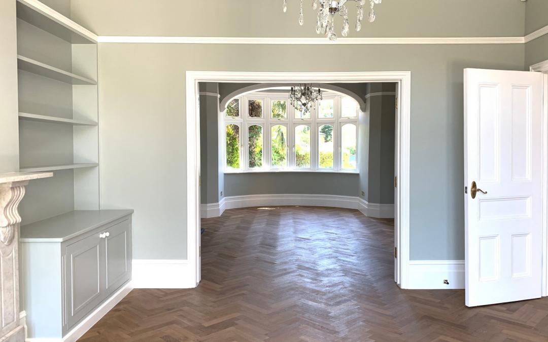 Istoria Bespoke Clear Matt Smoked Herringbone and Marble Character Grade Planks by Zenico Ltd