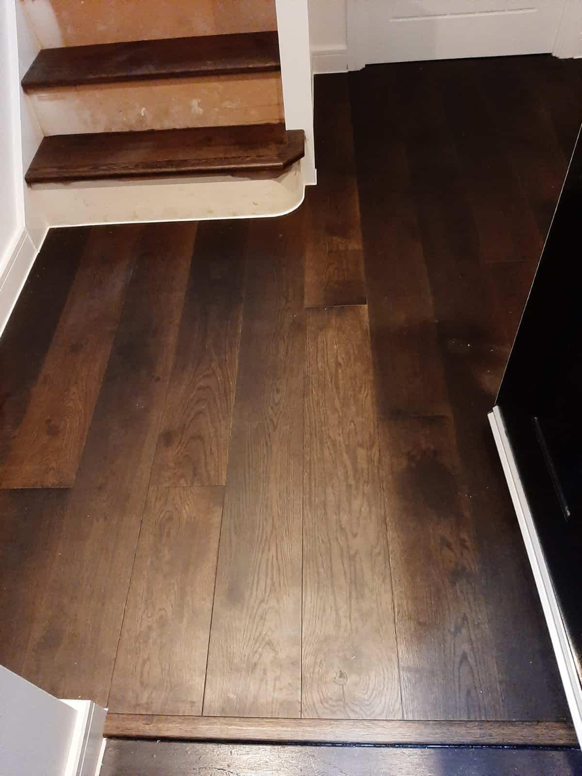 Istoria Bespoke Onyx (10% Satin) Engineered Hardwood Floor Oak Jordan Andrews Interior Design Architecture Dark Brown Flooring 2
