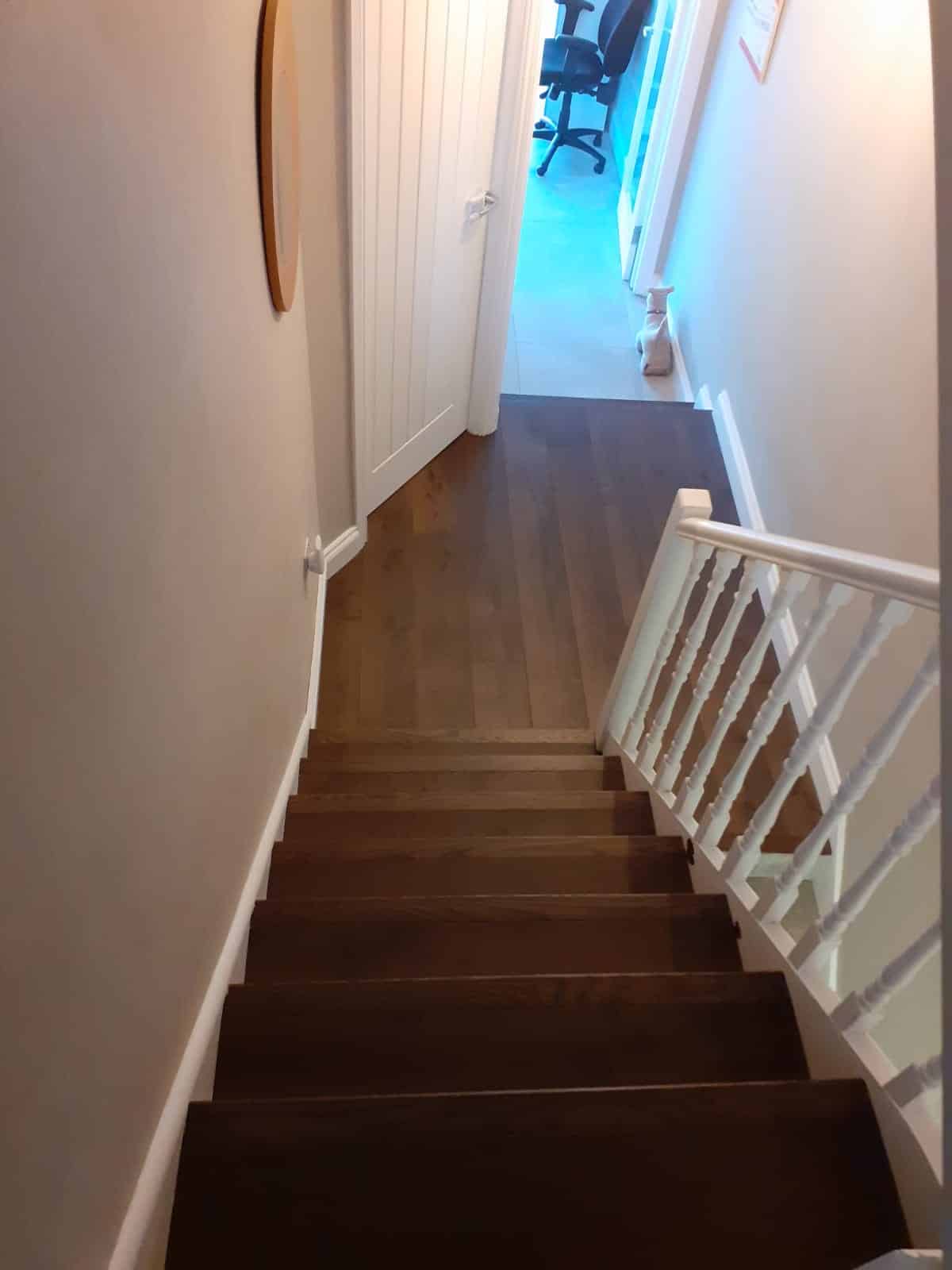 Istoria Bespoke Valencia - Engineered Oak Installation on Staircase Jordan Andrews 3
